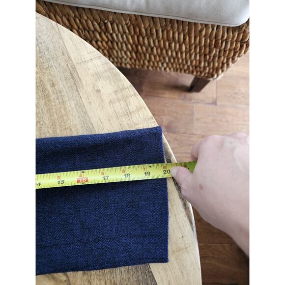 Saks Fifth Ave Open Heavy Duster Cardigan Women's Size S Blue/Black Luxury - Picture 7 of 9